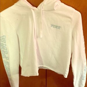 Victoria’s Secret pink crop top hoodie